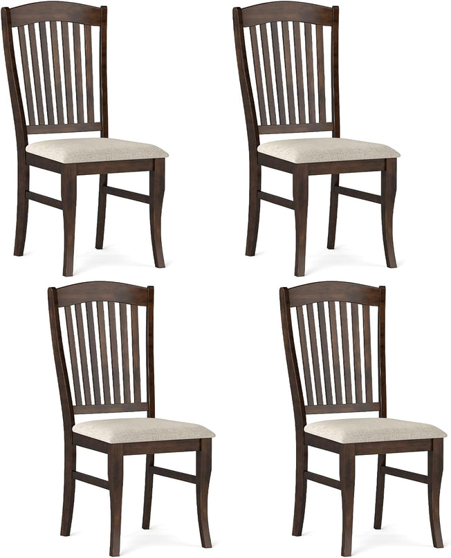 Giantex Wooden Dining Chairs Set for Restaurant (2/4)