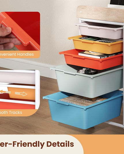 Giantex Rolling Storage Cart with 10 Drawers, Utility Cart