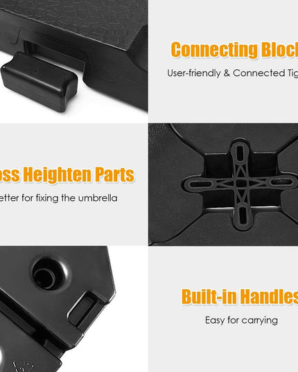 4PCS 350 lbs Offset Patio Umbrella Base - Giantexus