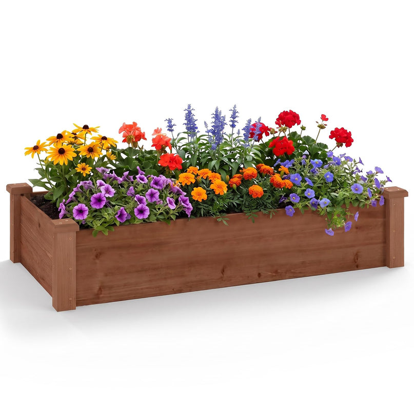 Giantex Wooden Raised Garden Bed