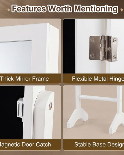 Giantex Jewelry Armoire with Full Length Mirror