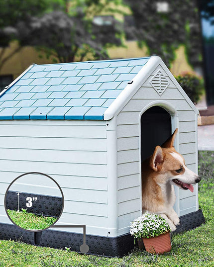 Waterproof Plastic Dog Houses - Giantex