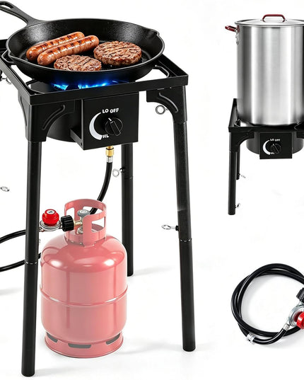 Giantex 3 Burner Propane Burner, 240,000 BTU High Pressure Gas Stove