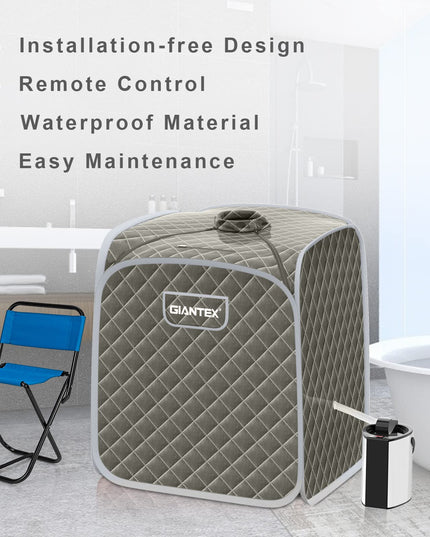 Steam Sauna Portable Therapeutic Sauna 3L Blast-Proof Remote Control