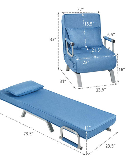 Giantex Convertible Sofa Bed Sleeper Chair
