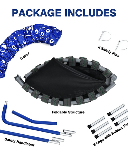 36-Inch Mini Kids Trampoline with Foamed Handle