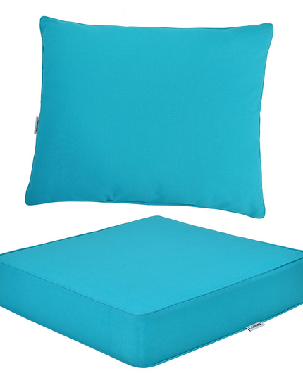 Giantex Patio Cushion Set with Pillow, Deep Seat and Back Cushion