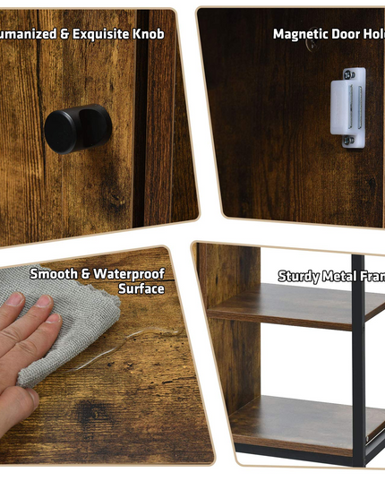 Giantex Storage Cabinet, Industrial Pantry Cupboard
