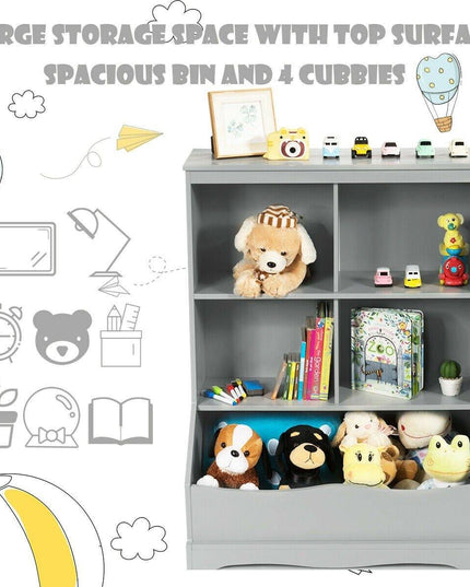 3 Shelf 4 Cube Units, Storage Bins Cubbies for Kids????? Collections - Giantexus