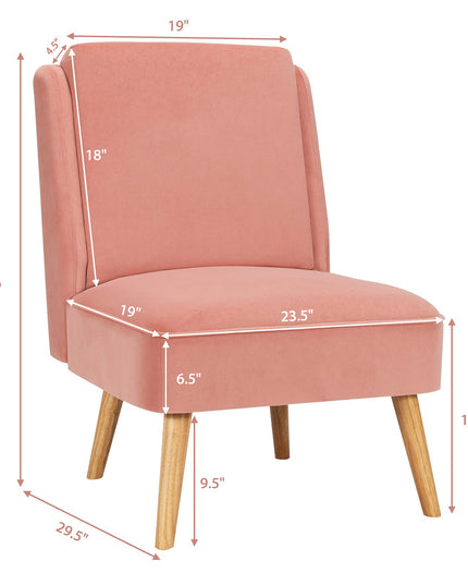 Giantex Comfy Single Sofa Chair w/Rubber Wood Legs