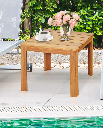 Giantex Adirondack Chairs and Table Set 3PCS Wooden W/Two Lounger Chairs and One Side Table for Yard, Patio, Garden, Poolside and Balcony