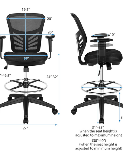 Giantex Mesh Drafting Chair, Standing Desk Chair