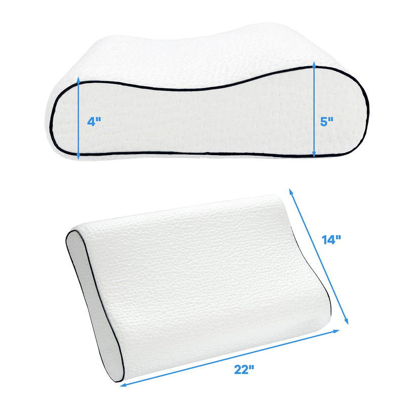 Giantex Memory Foam Pillow, Ergonomic Cervical Support Sleeping Pillow for Neck & Shoulder Relieve