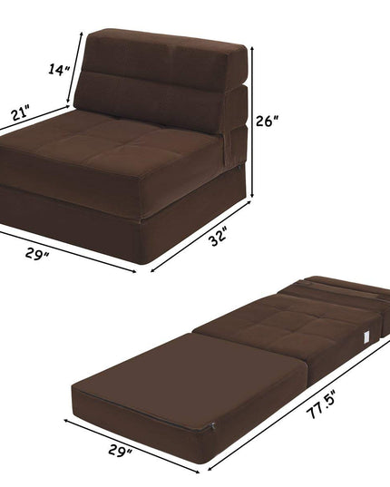 Giantex Fold Down Sofa Bed Floor Couch Foam Folding Modern Futon Chaise Lounge