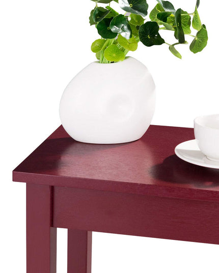 Giantex Narrow Telephone Table with Shelf and Legs for Small Spaces, Espresso