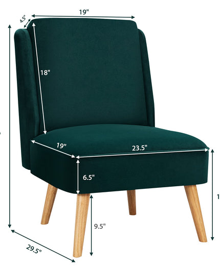Giantex Comfy Single Sofa Chair w/Rubber Wood Legs