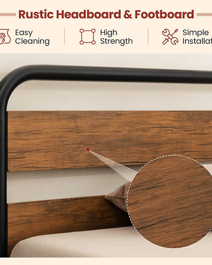 Full Size Metal Bed Frame, Platform Bed - Giantex