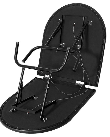 Giantex Foldable Play Poker Table w/Cup Holder, for Texas Casino Leisure Game Room,