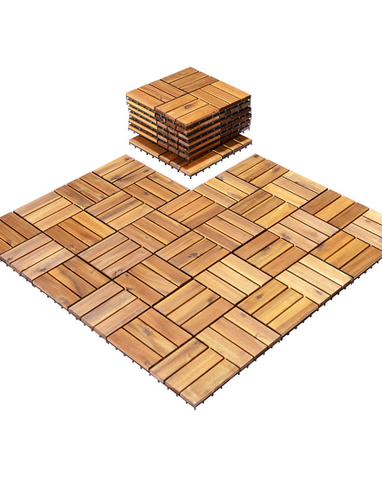 27 PCS Interlocking Patio Deck Tiles - Giantex