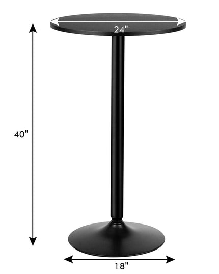 Giantex Pub Bar Table 24-Inch Round Top 40-Inch Height Modern Style