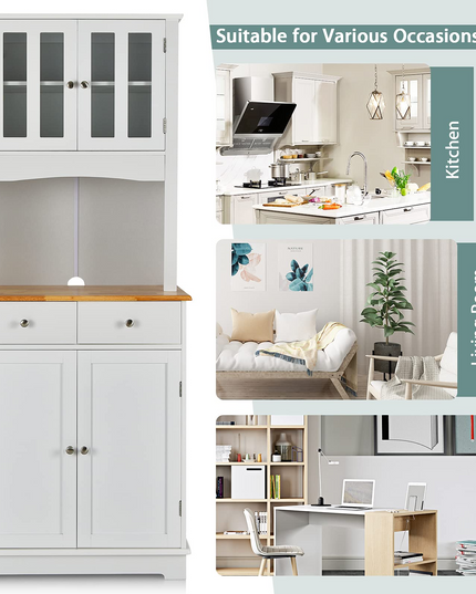 Giantex Buffet Sideboard, Kitchen Cabinet with Hutch
