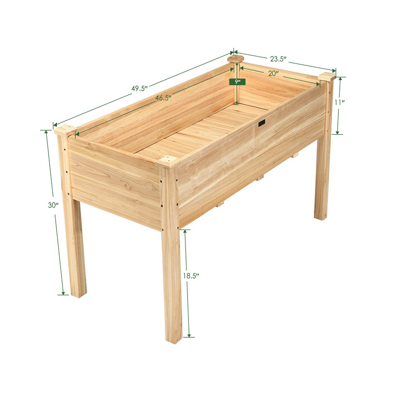 Raised Garden Bed Kit (49.5" X 23.5" X 30.0")