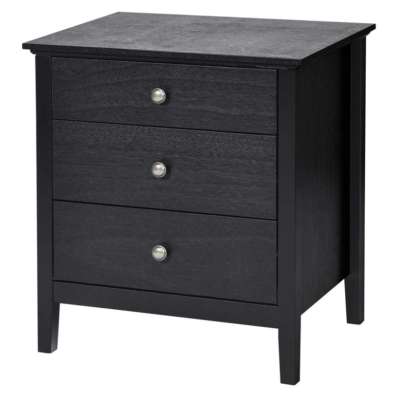 Giantex Nightstand with Drawers Solid Structure Side Table for Storage Bedroom