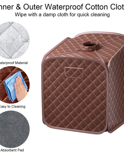Giantex Portable Steam Sauna Spa 2L Folding Private Sauna Tent W/Chair Foot