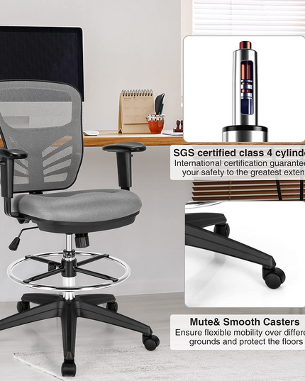 Giantex Mesh Drafting Chair, Standing Desk Chair