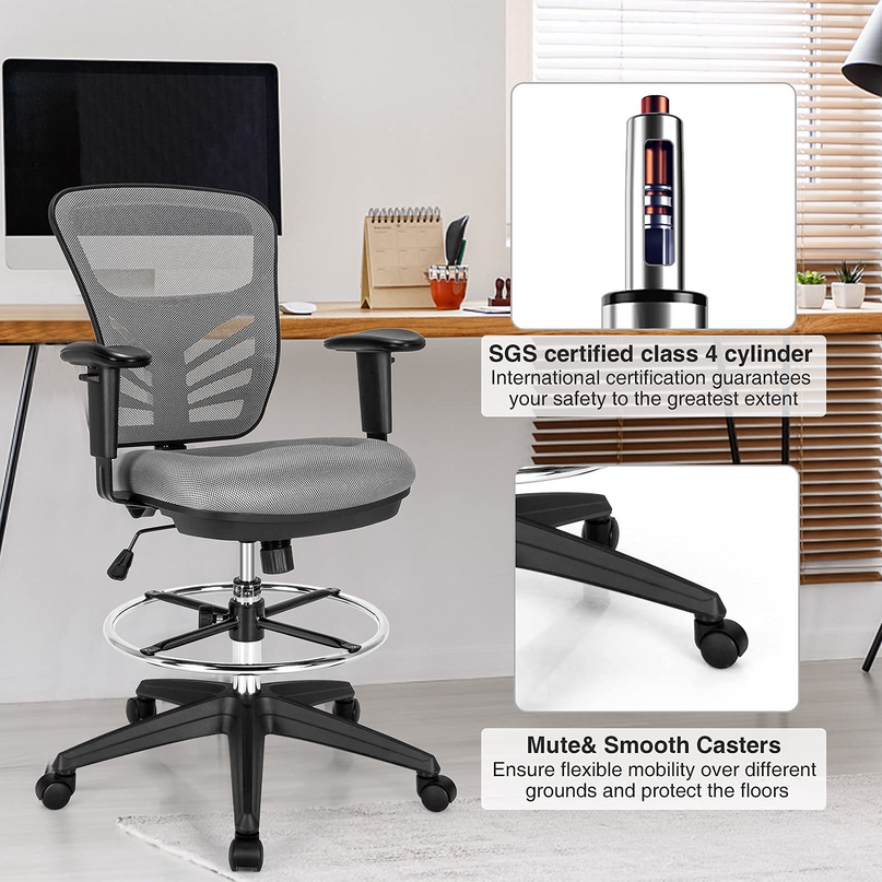 Giantex Mesh Drafting Chair, Standing Desk Chair
