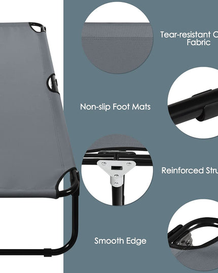 Giantex  Light Weight Camping Bed for Camp Office Sleepover