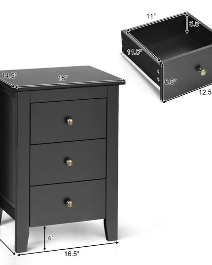 Suitable for Bedroom Bedsides Table Accent Table End Table