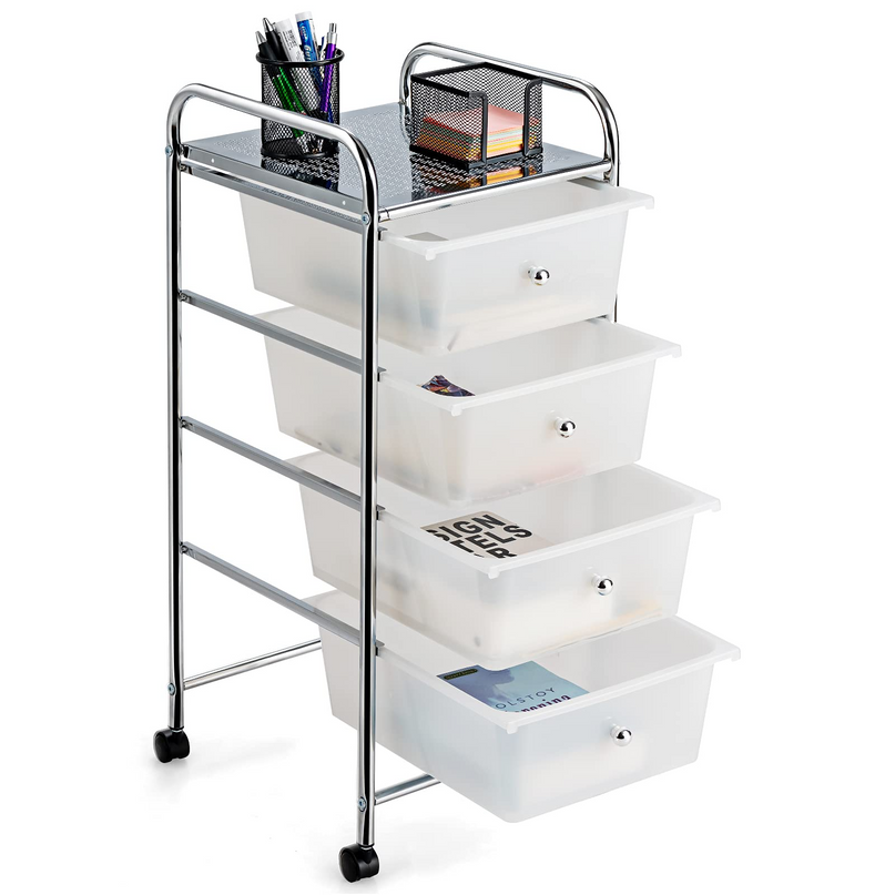 Giantex Rolling Cart with Drawers, Craft Organizer with Wheels