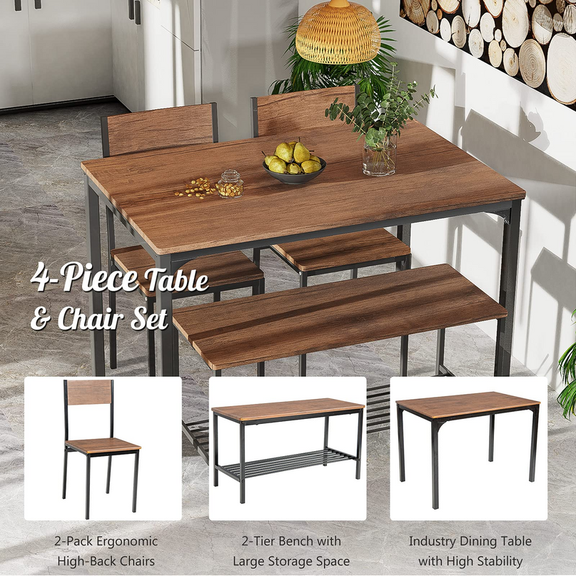 Dining Table Set for 4 - Giantex