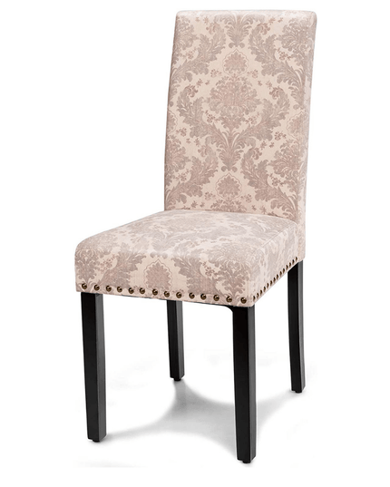 Giantex Upholstered Dining Chairs Set of 2 or 4, Fabric Side Chairs w/Wood Legs - Giantexus