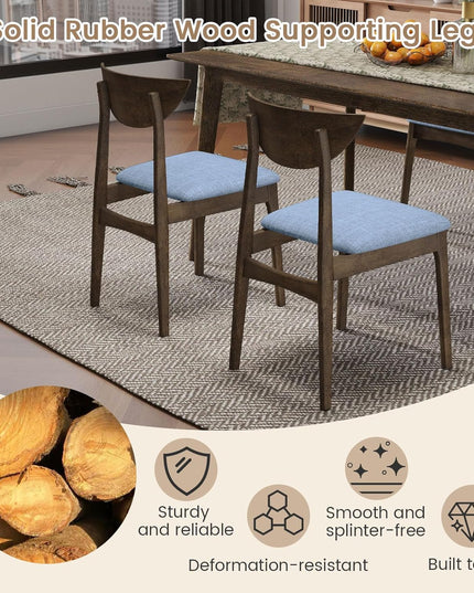 Giantex Wooden Dining Chairs Set for Dining Room Home