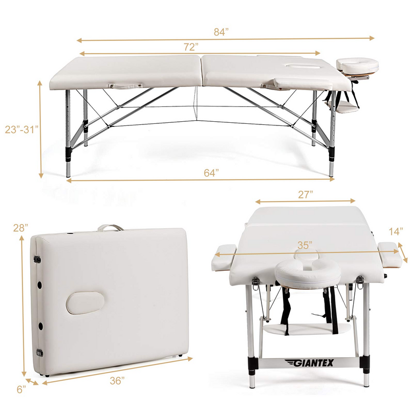 Giantex 84" Massage Table Professional Portable Massage Bed