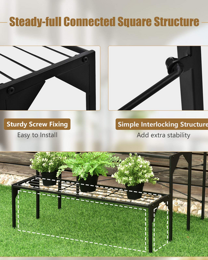 Giantex 3 Tiers Metal Plant Stand