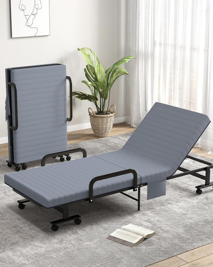 Folding Guest Bed Frame with Mattress