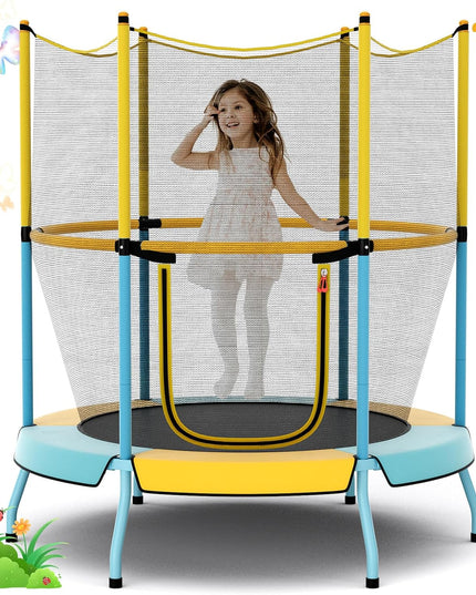 Giantex 48" Trampoline for Kids Toddler Trampoline with Safety Enclosure Net