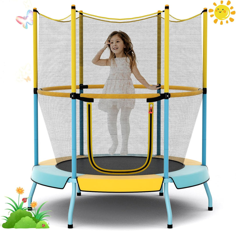 Giantex 48" Toddler Trampoline with Safety Enclosure Net
