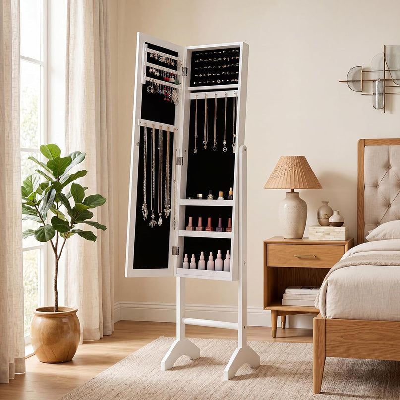 Giantex Jewelry Armoire with Full Length Mirror