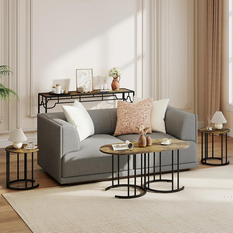 Giantex Nesting Coffee Table Set of 3