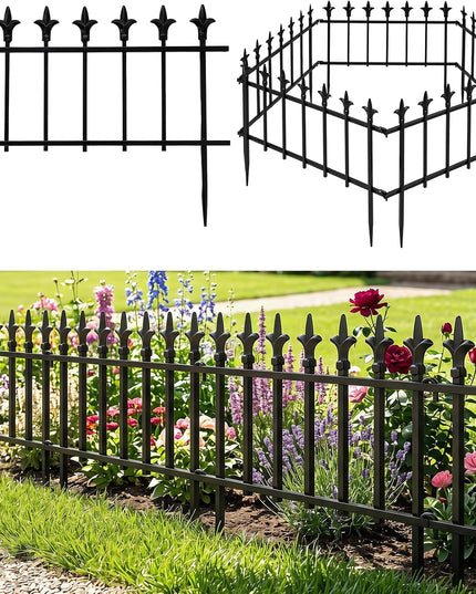 Giantex 5/10 Panels Decorative Metal Garden Fence