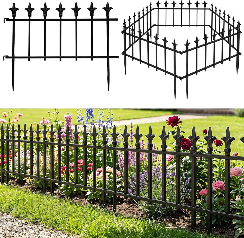 Giantex 5/10 Panels Decorative Metal Garden Fence
