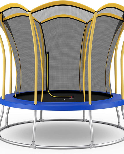 Giantex 8 FT 10 FT Trampoline, ASTM Certified Recreational Trampolines with Net, Galvanized Steel Frame