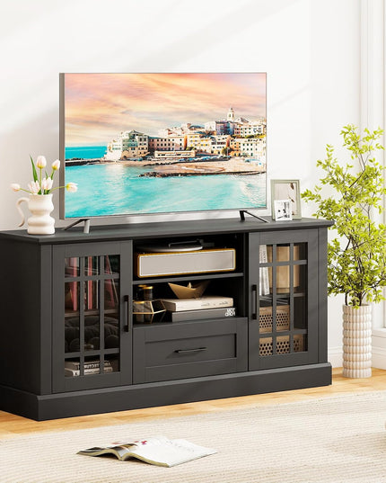 Meuble TV de ferme Giantex pour téléviseurs de 65/70 pouces | Meuble TV moderne pour salon