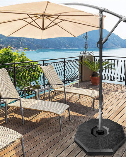 4PCS 350 lbs Offset Patio Umbrella Base - Giantexus