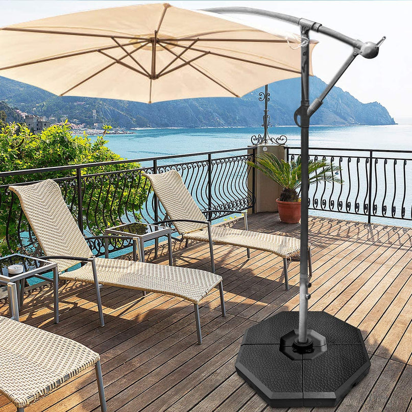 4PCS 350 lbs Offset Patio Umbrella Base - Giantexus