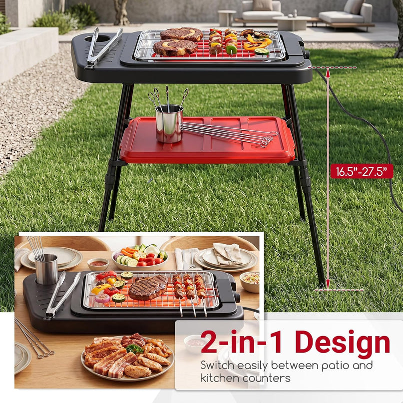 Giantex 2-in-1 Electric Grill and Griddle Indoor Outdoor